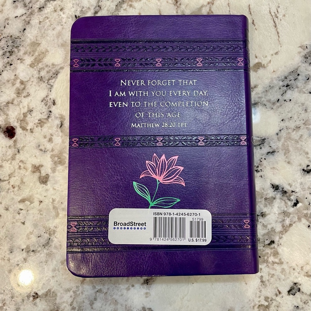 Purple Floral Faith Journal and Devotional Set - Picture 4 of 6